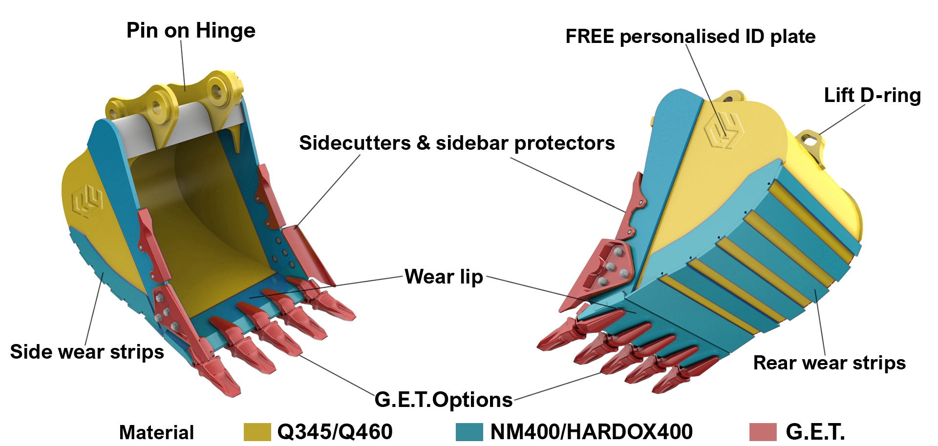QY Excavator Bucket